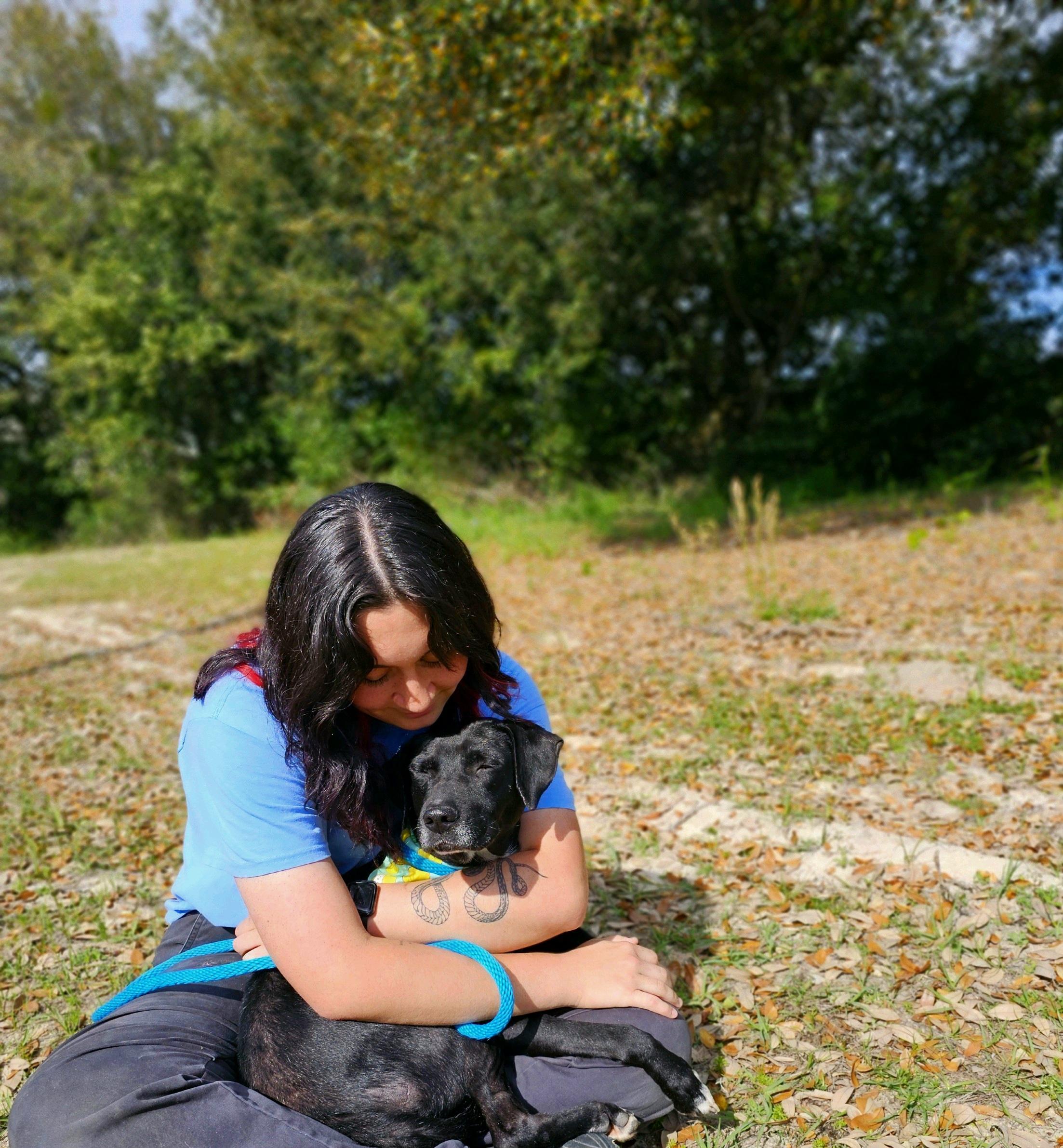 Girl with Dog