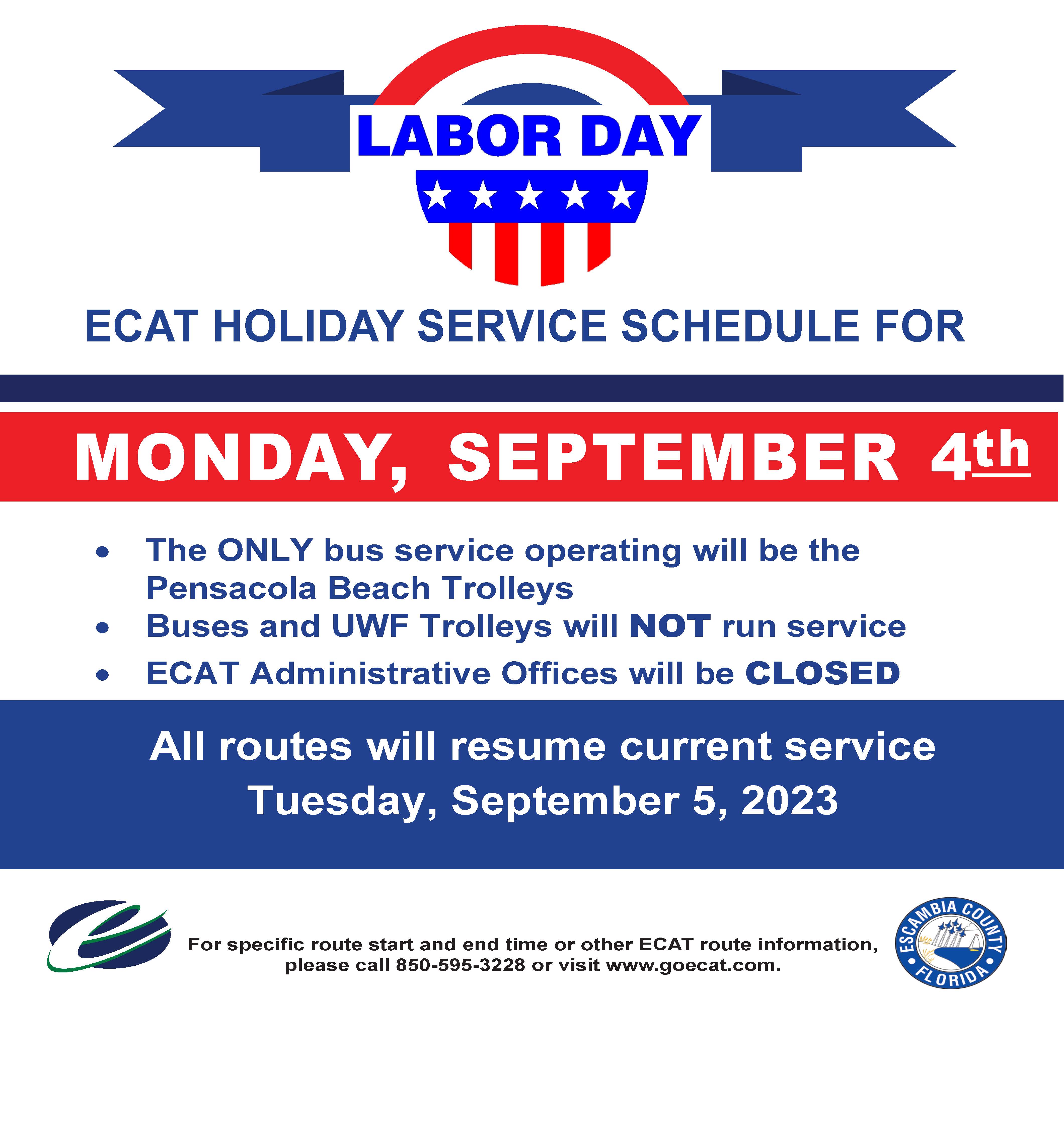 ECAT Labor Day flyer