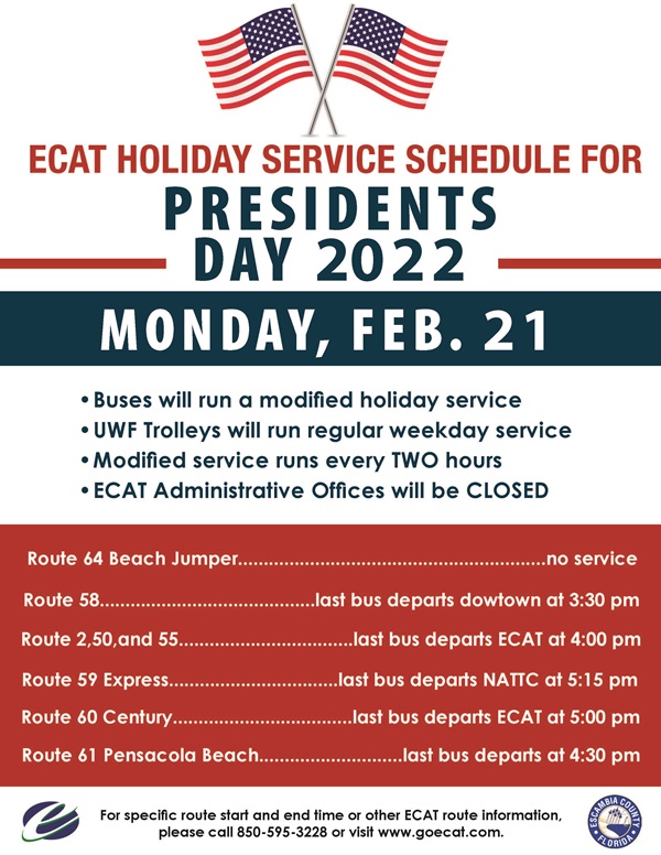 Presidents Day Holiday Flyer 2022