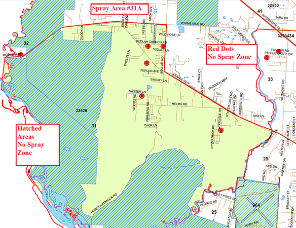 Spray area 31A Map