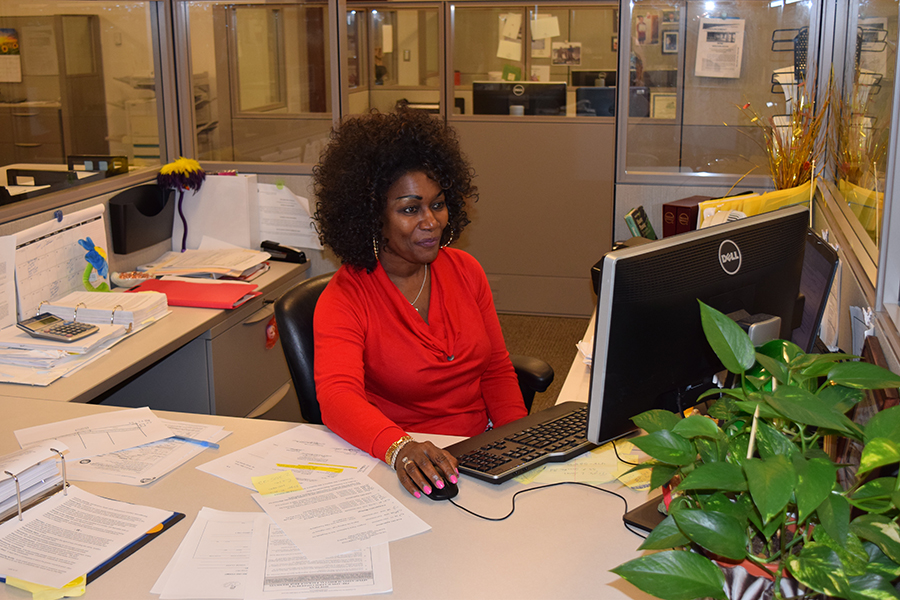 Development Services Staff Member Working