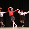 Students perform a dance at the Black History Month Program at the Brownsville Community Center on Feb. 28, 2019.